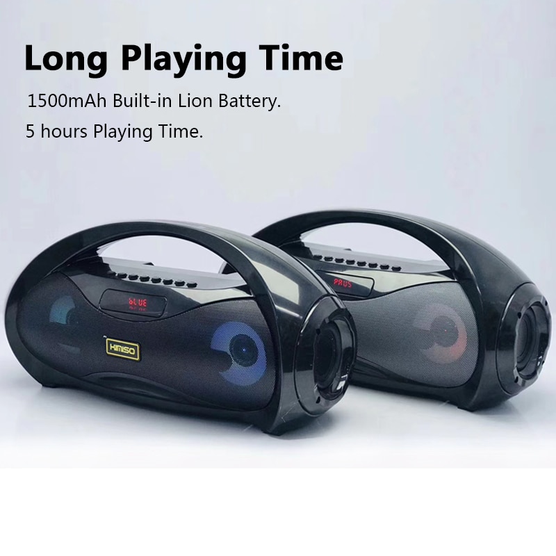 Powerful Bluetooth Speaker with Mic Wireless Portable Column Home Theater Music Center System 4D Stereo Subwoofer caixa de som