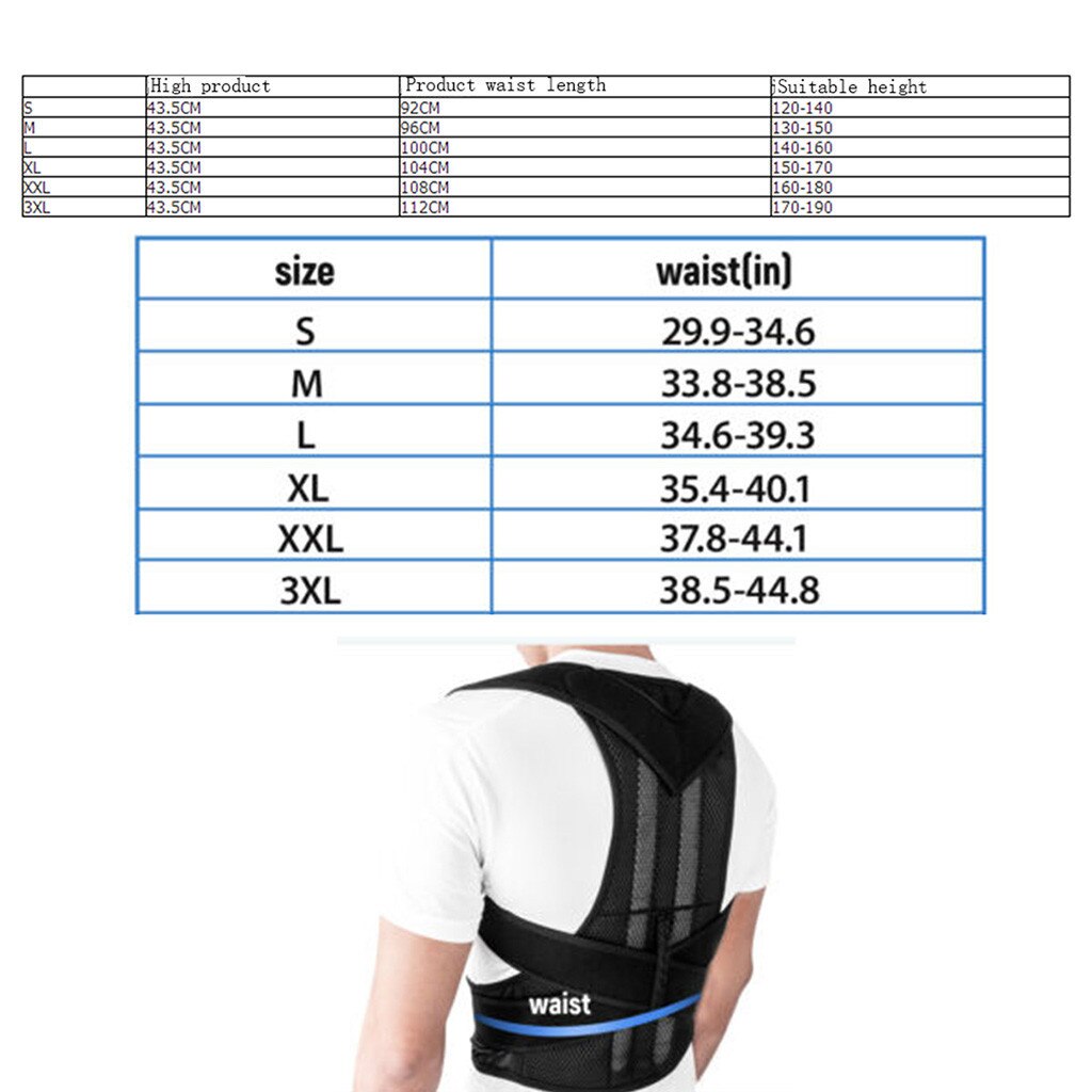 Corset Voor Terug Ondersteuning Terug Houding Magnetische Schouder Corrector Brace Belt Therapie Mannen Vrouwen Houding Brace Корсет @ 40