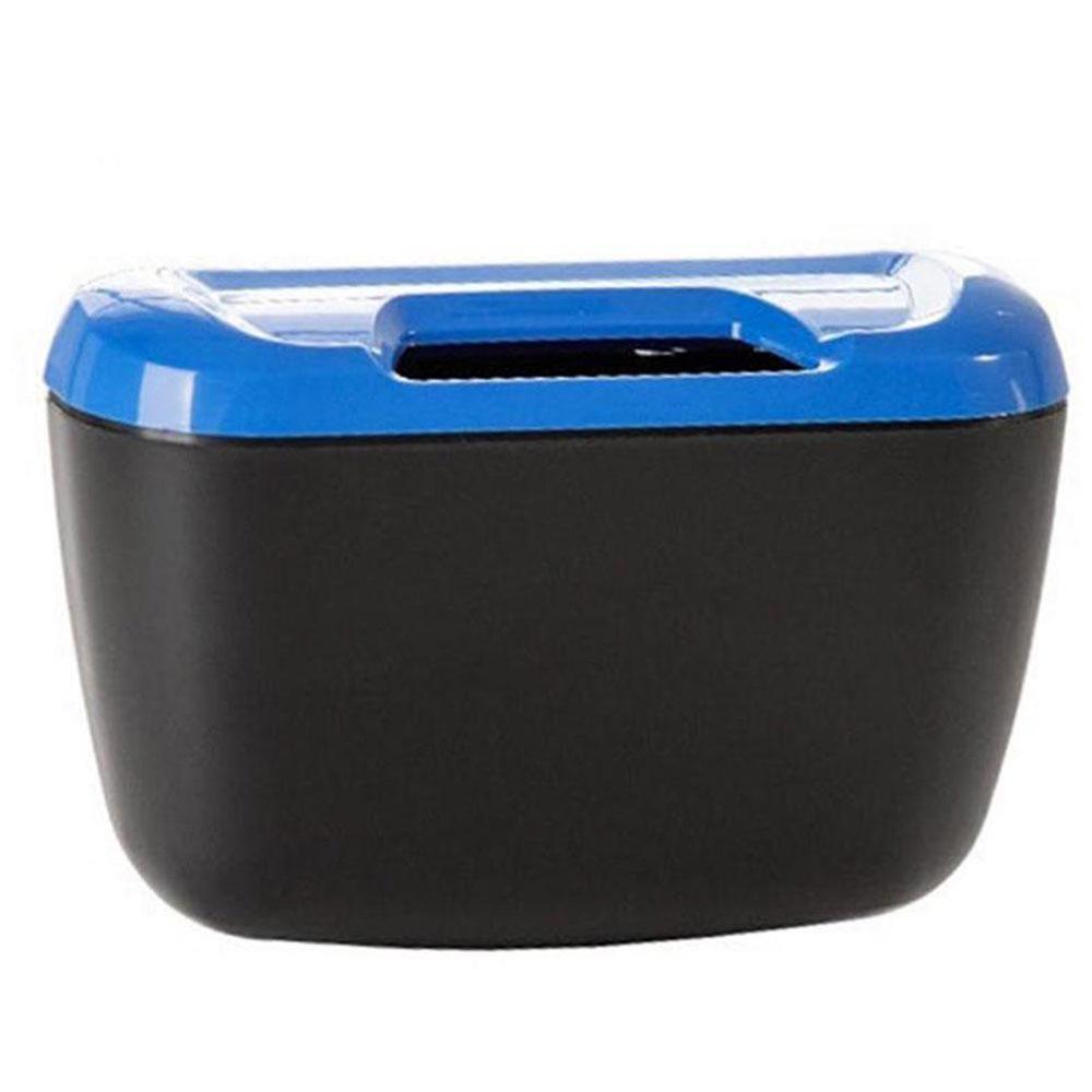 Car Rubbish Box Dust Case Box Trash Can in Car Plastic Trash Accessories Box Car Car Waste Container Bag Trash Bin Car Orga Z9S7: blue