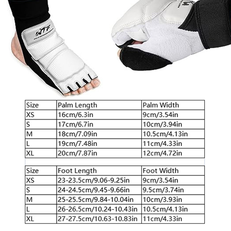 1Set Taekwondo Leder Fuß Handschuhe Sparring Karate Knöchel Schutz Schutz Getriebe Boxen Kampfkunst Socke Kind