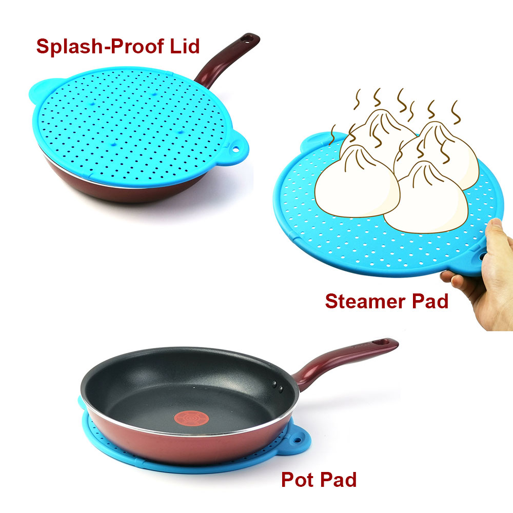 Silikon Quaddel Silikon Spritzen-nachweisen Netz Öl-nachweisen Spritzen Abdeckung topf Pad Dampfer Pad Topf Deckel Wasser Filter sieb Küche Werkzeuge