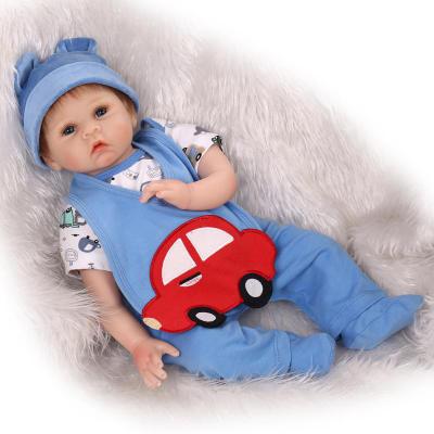 de 22 pulgadas, ropa Reborn para niños, ropa para niños, traje para bebés de 55 cm, muñeca para niños, de cumpleaños y Navidad: Plata