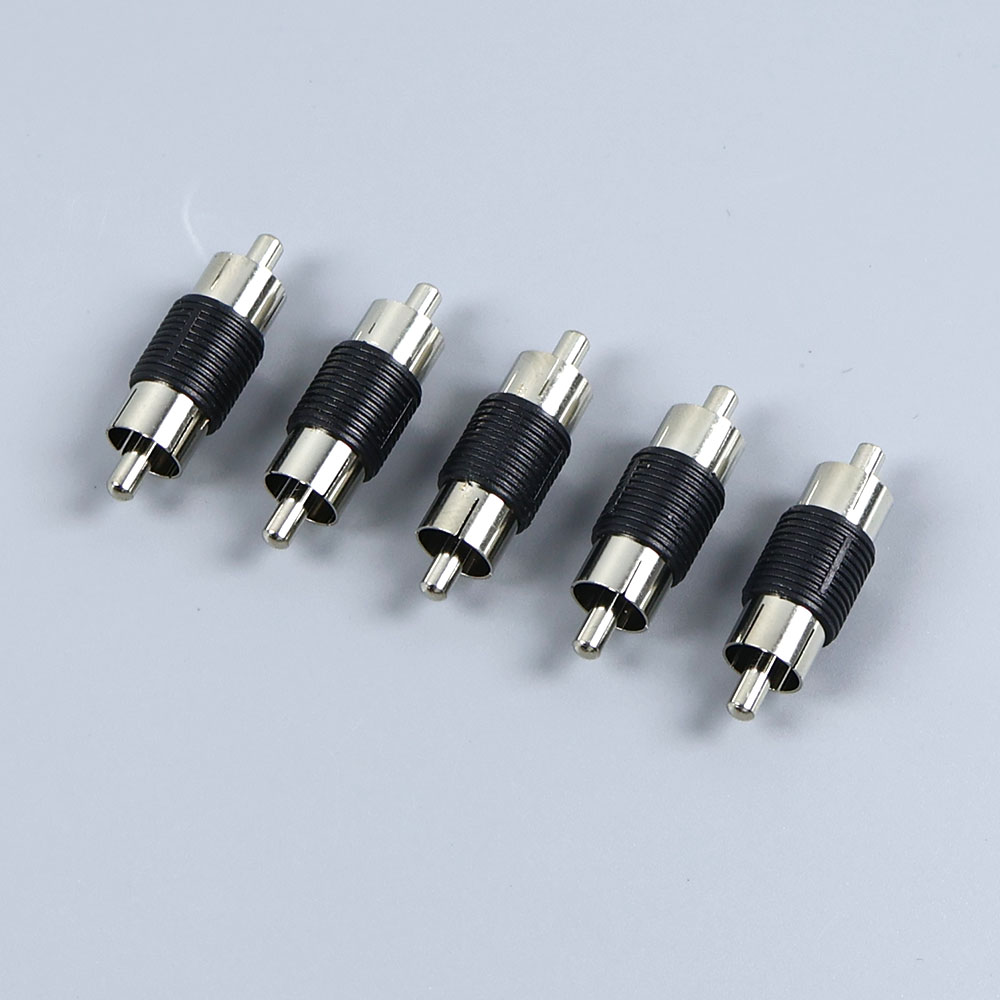 1/2/5pcs RCA Female to Female Jack Plug Connector Adapter Male to Male RCA Connector Video Audio Extender Cord Cable Converter