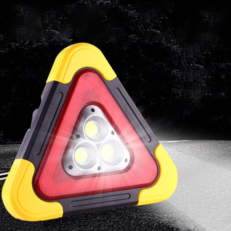 Multi Function Triangle Warning Sign Car LED Work light Road Safety Emergency 20CB