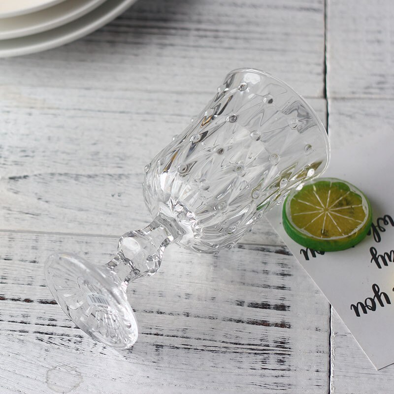 2 st vinglas blyfritt klar diamantgraverad rödvinsbägare hembar fest champagne cocktailglas kopp drinkware 200ml