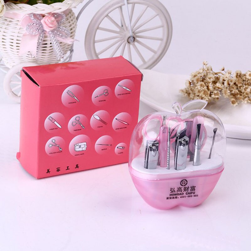 Apple Manicure set Wedding Favors And Wedding Giveaway For Guests Wedding Souvenirs Party Supplies 1 set: Purple