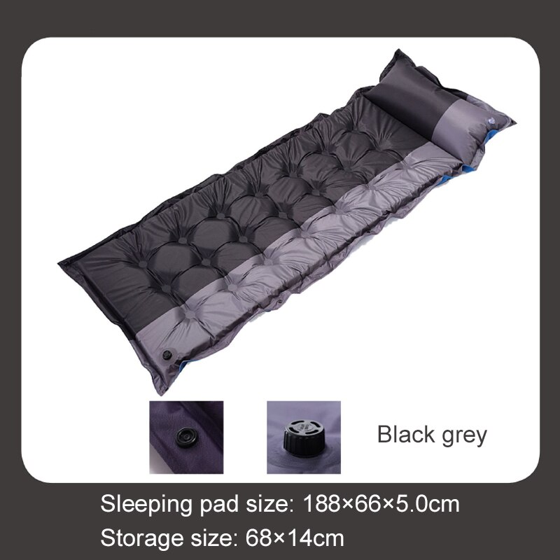 Self-Inflating Camping Mat Outdoor Sleeping Pad Ultralight Inflatable Mattress Portable Travel Hiking Camping Air Mattress: RB