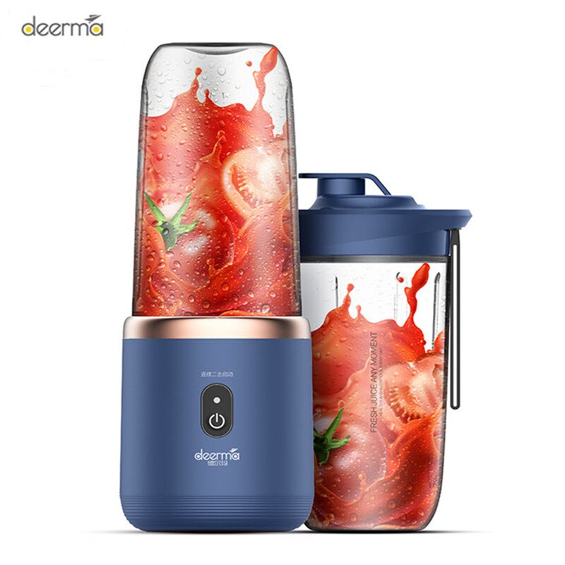 Original Deerma 400ml Portable Electric Juicer Lemon Orange Fruit Squeezer Wireless Blender For Travel
