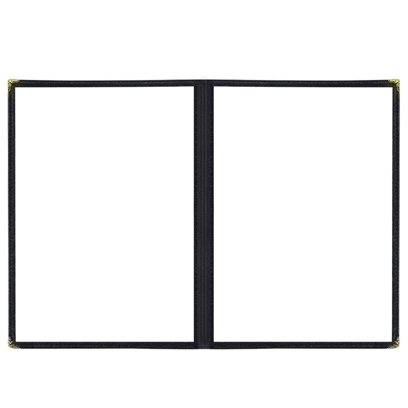 A4 PVC Transparent Menu Cover Protective Cover Restaurant Menu Paper Holder Cover for Bar Cafe Milk Coffee Shop Food: B