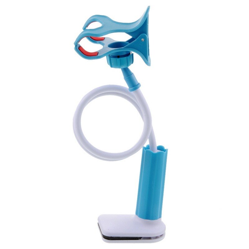 Soporte para teléfono móvil con Clip 360, Base de escritorio Flexible y portátil, 75cm: Blue    75CM