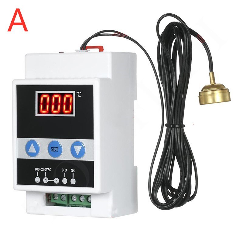 Rail temperatuurregelaar digitaal digitaal display temperatuurregelaar temperatuurregelaar schakelaar thermostaat: A