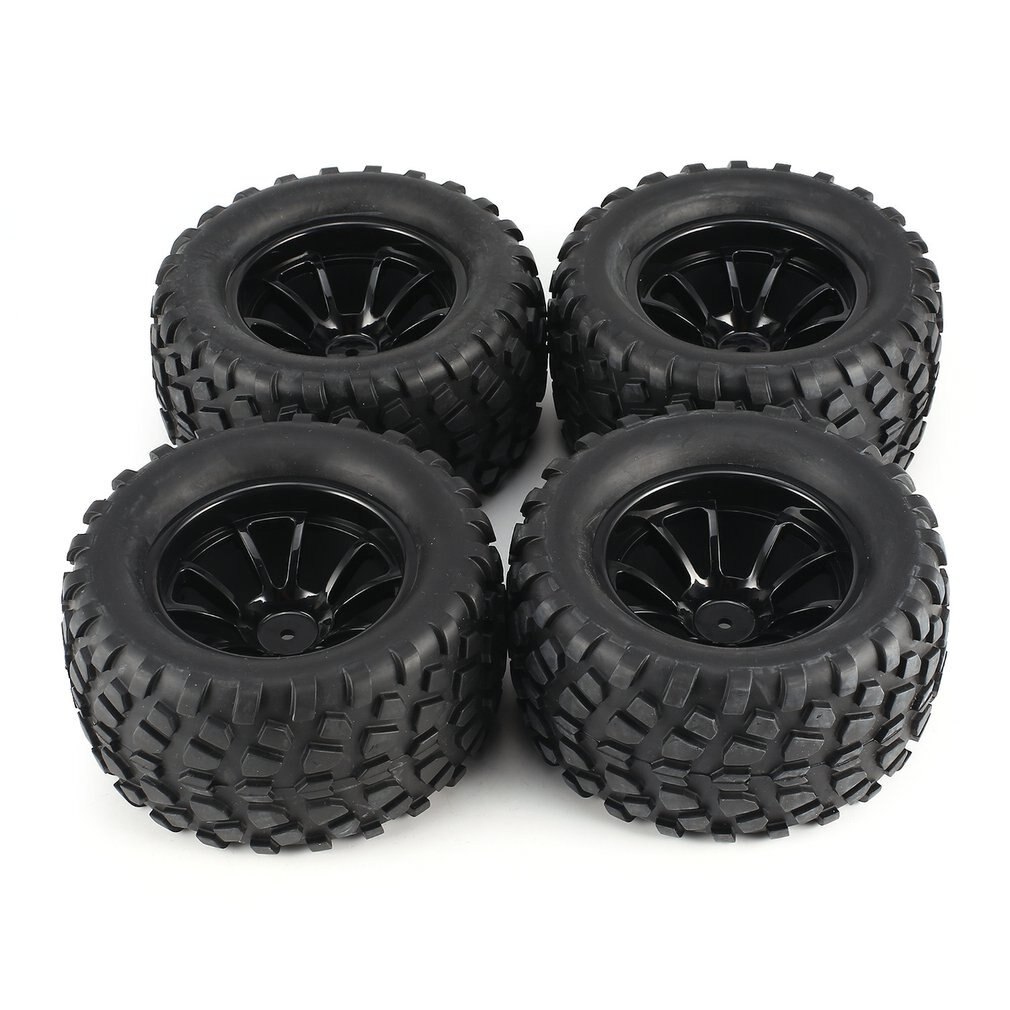 4 Stuks 130Mm 10 Contour Dump Foetale Bloem Off-Road Velg En Banden Voor 1/10 Monster Truck racing Rc Auto Accessoires