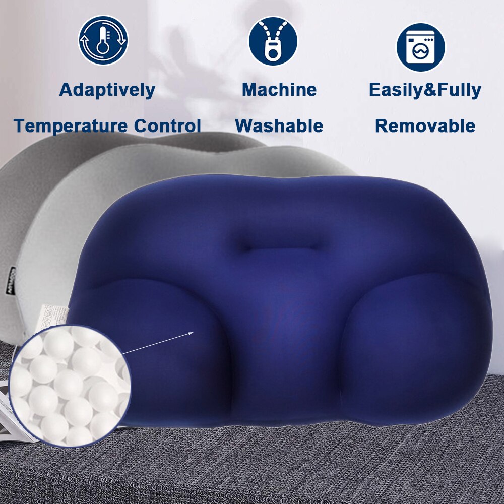 3D Wolke Kissen mit Kissenbezug Kreative Nacken Kissen Waschbar Polyester Kissenbezug Reise Kissen Tiefen Schlaf Dekompression Kissen