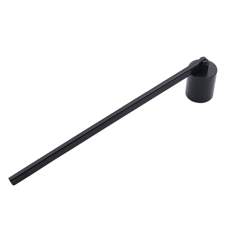 Kerzenlöschwerkzeug, Kerzenlöscher aus schwarzem Metall, Docht zum Trimmen von Kerzen, Schere/Haken/Kerzenablage/Kerze, Pflegewerkzeug: Licht Grau