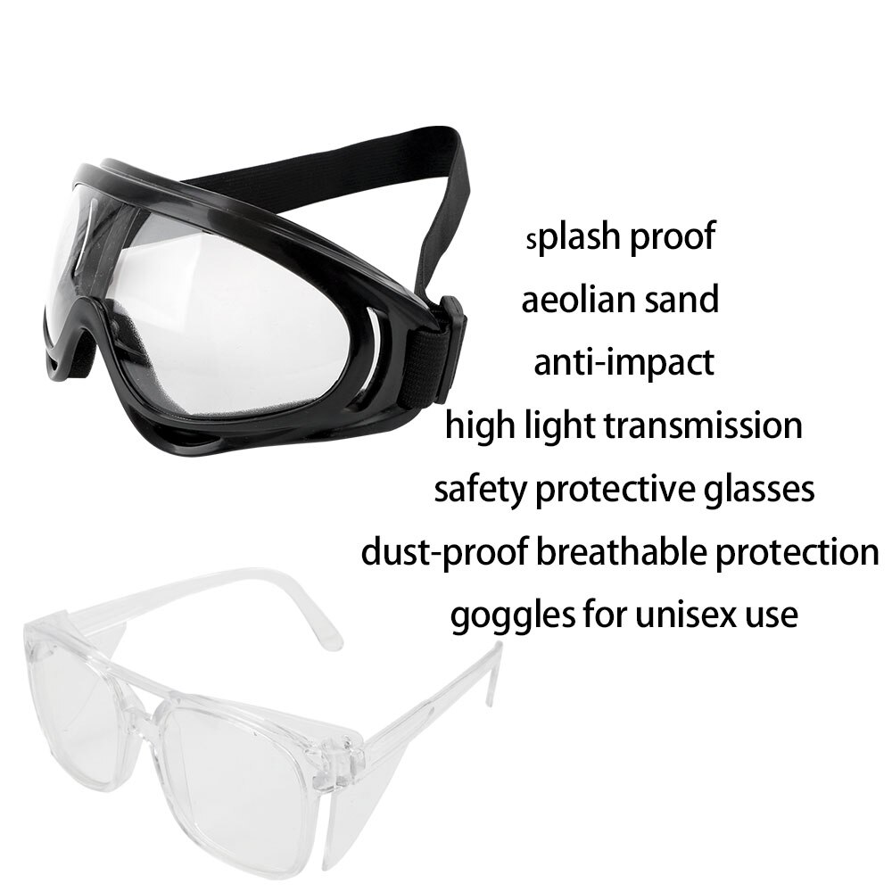 Anti-Droplets Windproof Sports Protection Goggles Eye Protection Lab Glasses Anti-Sneeze Liquid Anti-fog Safety Goggles