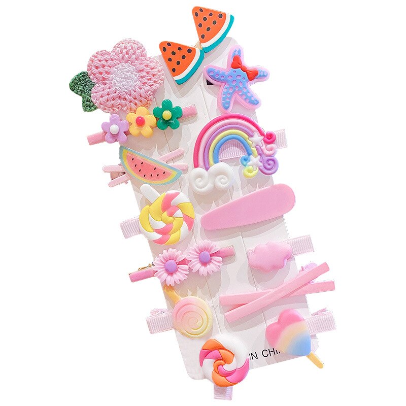 Baby Hair Accessories Fruit Barrettes Carton Suit Bang Clip Girl's Hairpin Clip