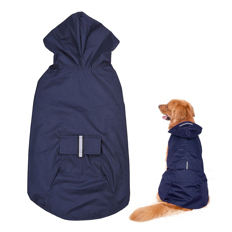Pet Dog Regenjas Waterdichte Grote Honden Kleding Outdoor Jas Regen Jas Reflecterende Golden Retriever Labrador Husky Grote Poncho
