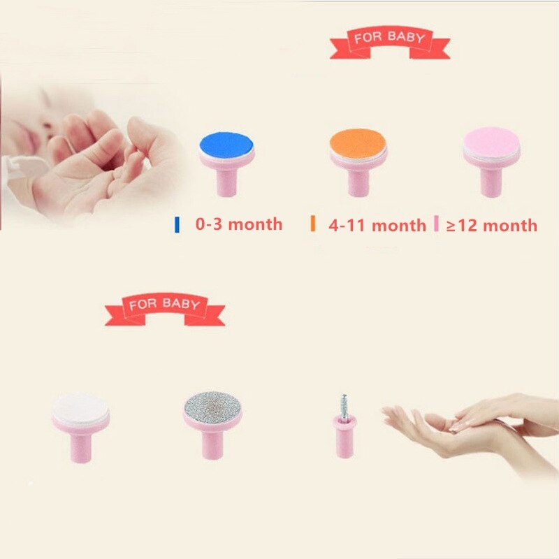 1 pçs portátil elétrica cortador de tosquiadeira de unhas do bebê aparador de unhas manicure pedicure clipper cortador tesoura crianças infantil cuidados com o prego