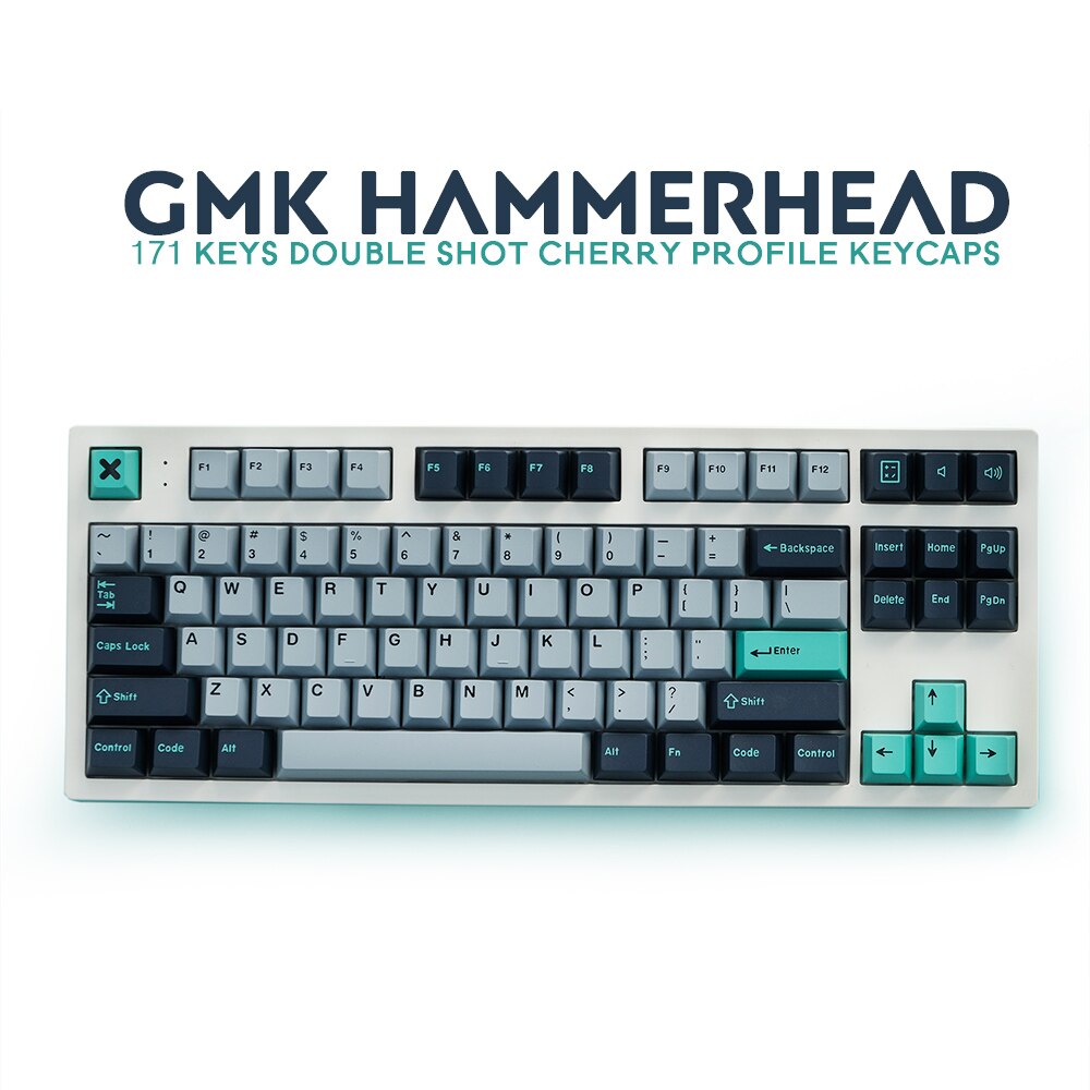 173 Keys GMK Hammerhead Double Shot Keycaps Cherry Profile Keycap ANSI ISO Layout For Mechanical Keyboard GMM Pro tm860