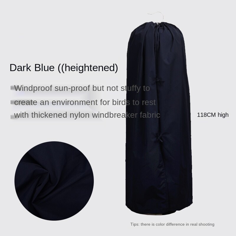 Nylon Winddicht Stofdicht Vogelkooi Cover Solid Ronde Myna Vogelkooi Cover Blackout Zonnebrandcrème Regendicht Doek Shading Cover ZA286: color4
