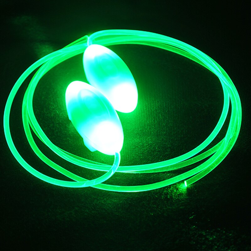 Led Sport Veters Flash Light Up Glow Stick Strap Schoenveters Party Club: Green