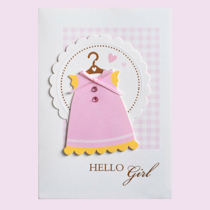 Eno Groet Baby Kaarten 3D Papier Jongetje Meisje Handgemaakte Kaarten Leuke Baby Mini Cards: MINI 1812 II 03