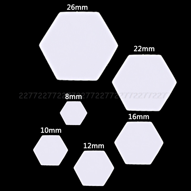 100 Stück Hexagon-Papier-Quiltvorlagen – 16 Mm, Für DIY-Patchwork, Nähen & Handarbeit