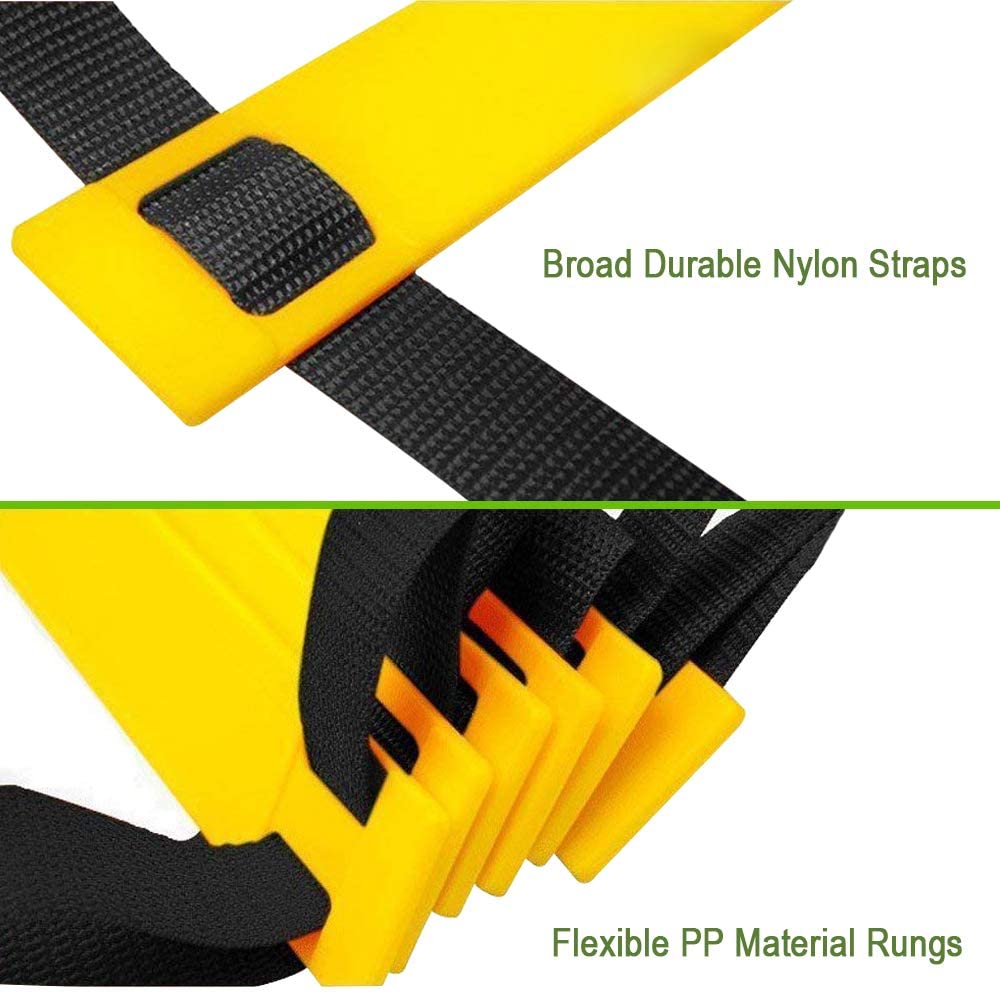 Training Ladders Stairs with Nylon Straps Agile Staircase Adjustable Agility Equipment for Fitness Soccer Football Speed Ladder