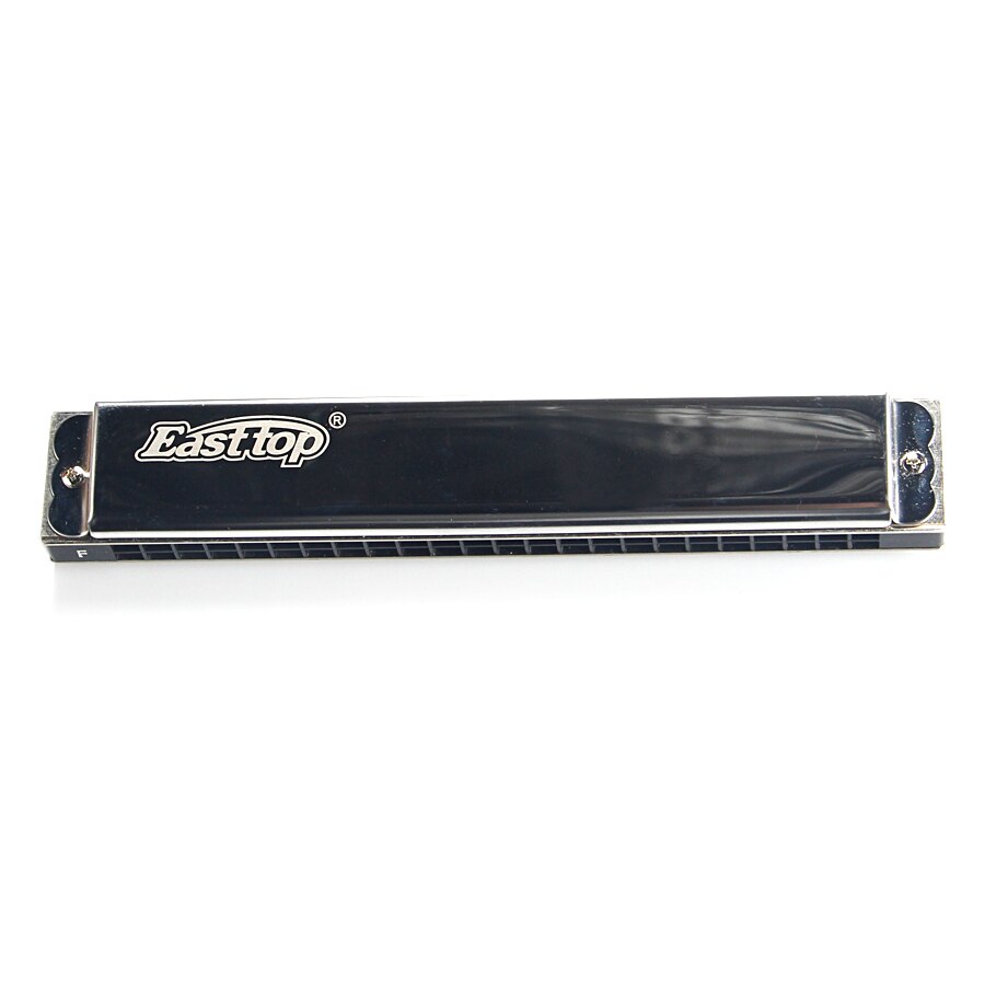 East top T2403 – Harmonica trémolo à 24 trous de F ton argent, Musical