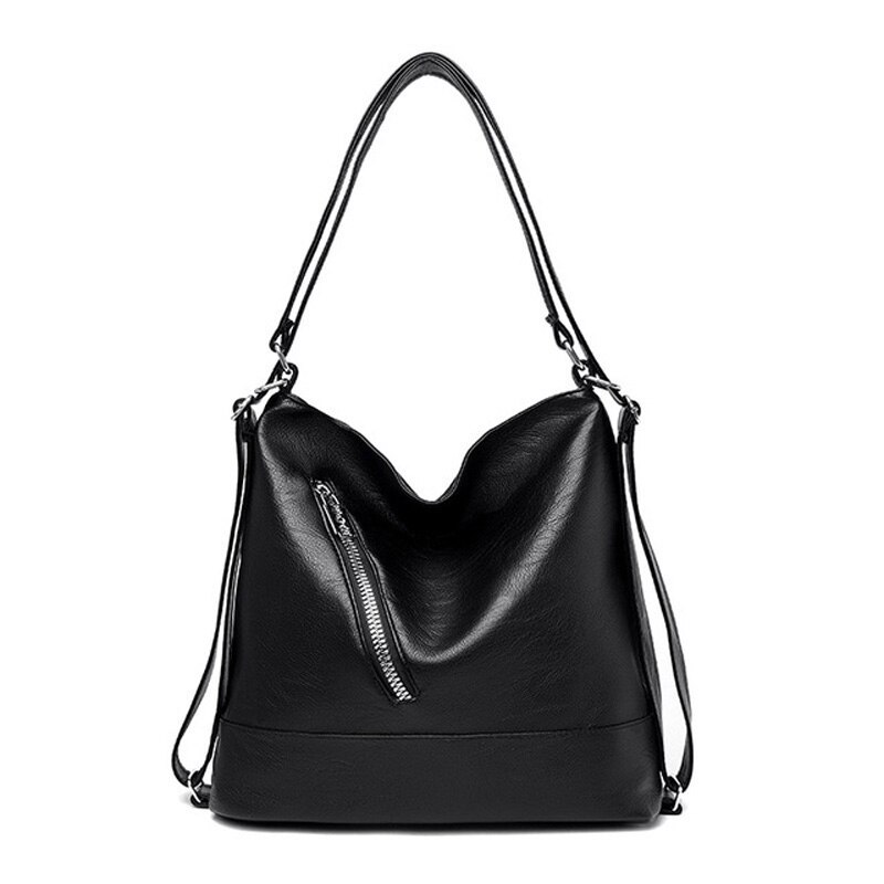 Women Handbags Pu Leather Crossbody Bag Large Capacity Hobo Purse Totes Luxury Lady Shoulder Bag: shoulder bag 3