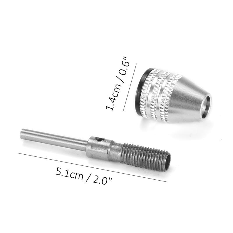 0.3-3.4mm dremel tillbehör elektrisk slipmaskin nyckellösa borrchuckar adapter konverterskaft skaft för dremel spiralborrchuck
