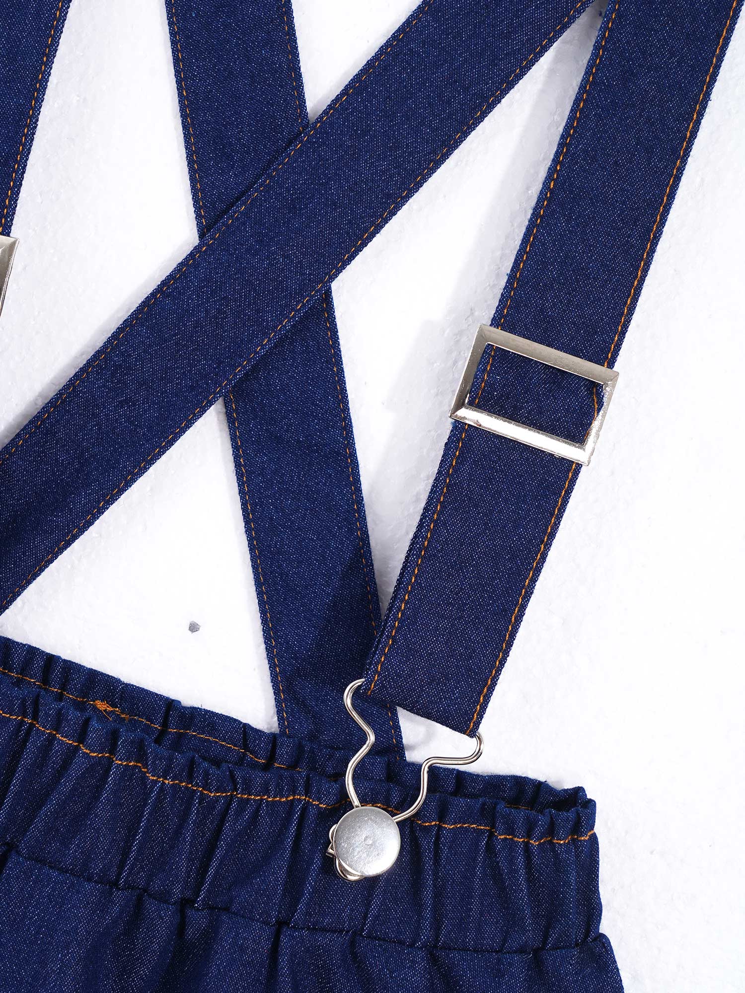 Big Girl Denim Suspender Skirt Basic Adjustable Crisscross Back Cotton Overall Skirts Teenage Summer Clothes 6 8 10 12 14 16 Yrs