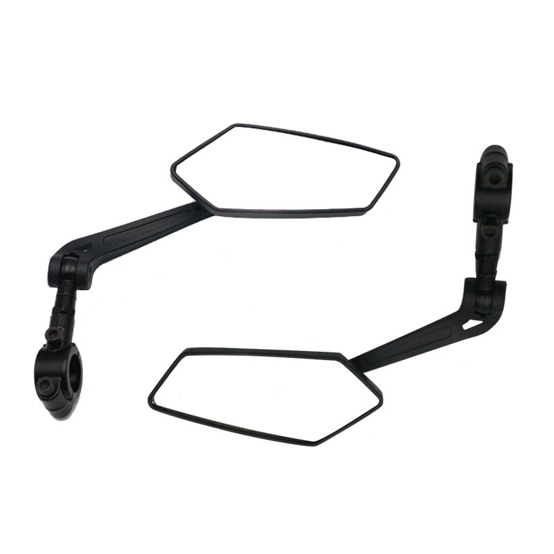 Bicycle Rear View Mirror Glass Wide Range Of Visibility Reflector Outdoor Mountain Bike Electric Car Safety Adjustable Mirrors: 1 PAIR