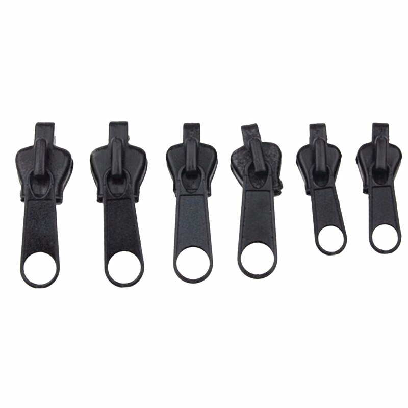 6Pcs 3 Sizes Universal Instant Fix Zipper Repair Kit Replacement Zip Slider Teeth Rescue Zippers Sewing Clothes