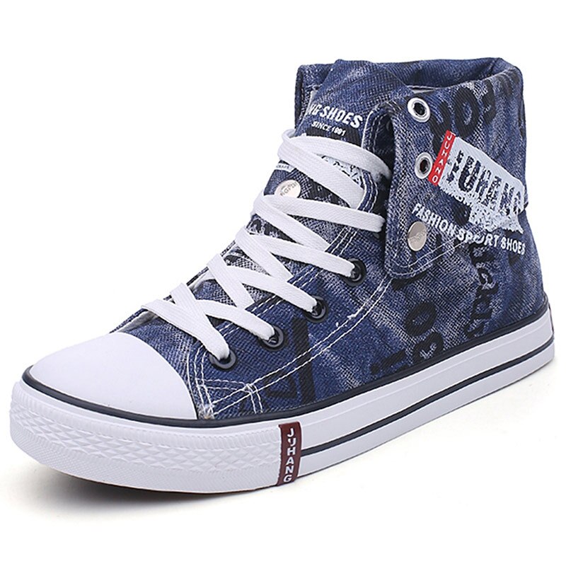 Sneakers heren canvas schoenen casual gevulkaniseerde schoenen heren hoge sneakers zomer veterschoenen ademende sneakers heren