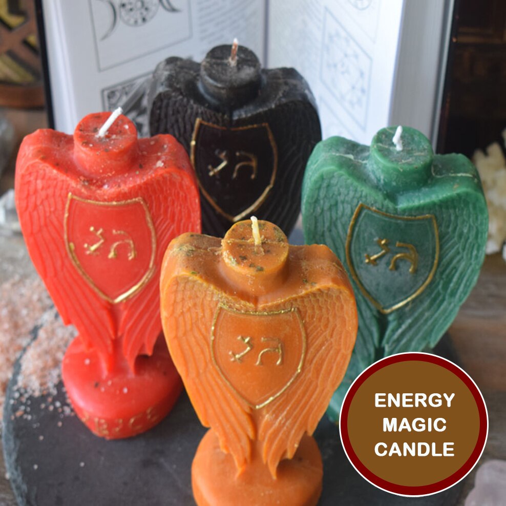 Archangel Magic Candle Love Wealth Transformation Luck Prayer Wishing Candle Astrology Votive Western Witch Magic Ritual Candle