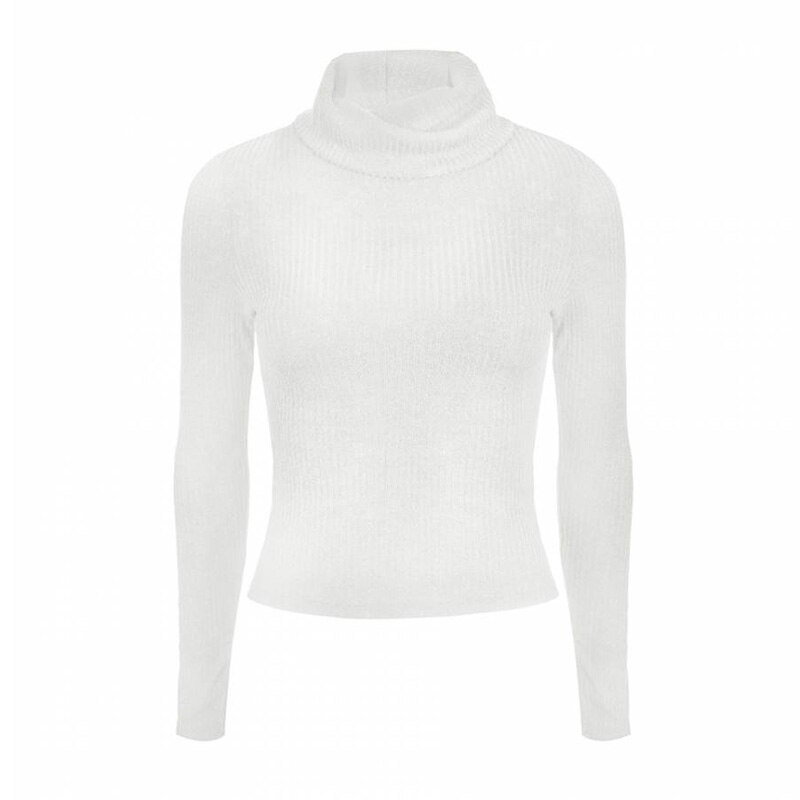 Pullover Women Winter Sweater Full Sleeve Lady Tops Eliacher Brand Plus Size Casual Women Clothing Women Tops: XL / white