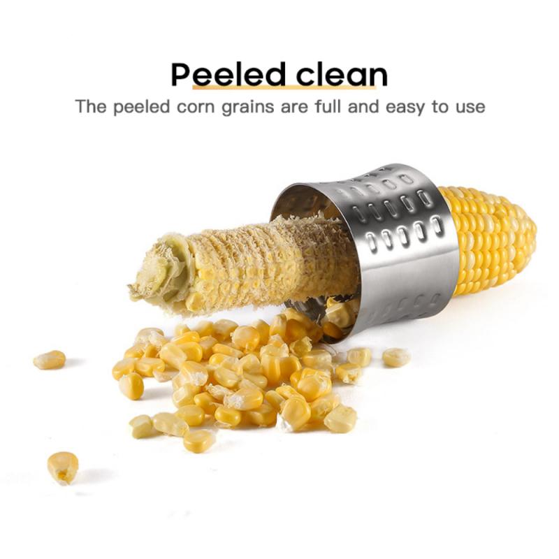 Corn Plane Peeler Cob Thresher Kitchen Gadget Manual Rotation Stainless Steel Corn Stripper Cutter Vegetable And Fruit Tool