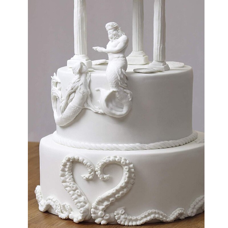 Svømning havfrue form fondant kager dekorationsværktøj silikone form sugarcraft chokolade bageværktøj til kager gumpaste form