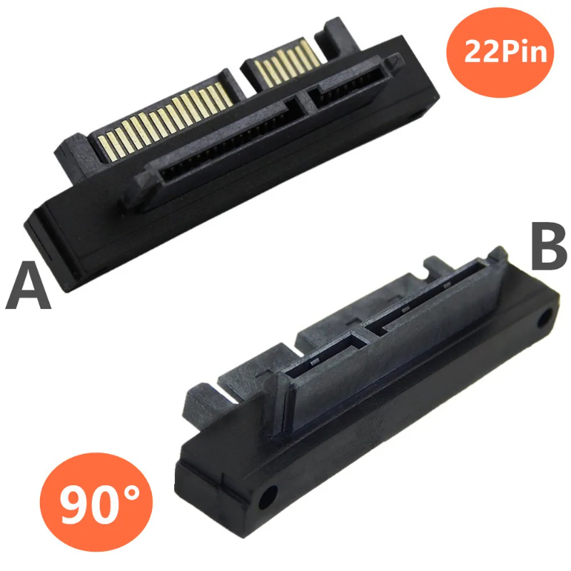 Sata Adapter abwärts/oben abgewinkelt Sata 22Stift 7 15 Stecker zu Buchse Verlängerung konverter 90 Grad Esata Sas Kabel Adapter Computer kabel