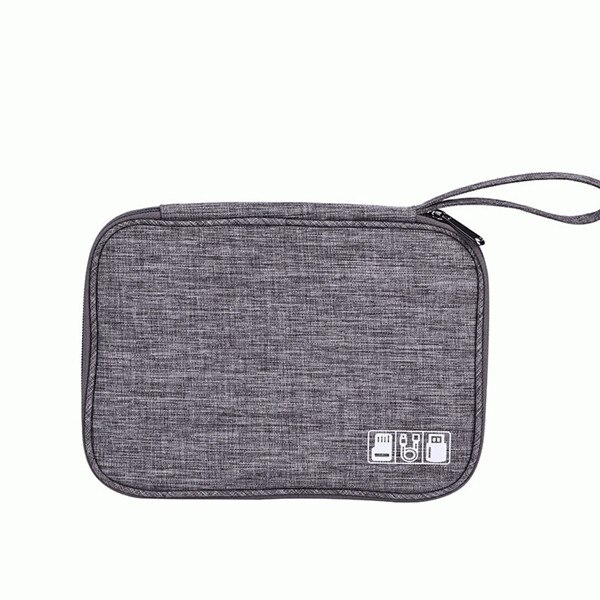 Reizen Accessoire Kabel Tas Draagbare Digitale USB Elektronische Organizer Gadget Case Reizen Mobiel Lading Mobiele Lader Houder: GRAY