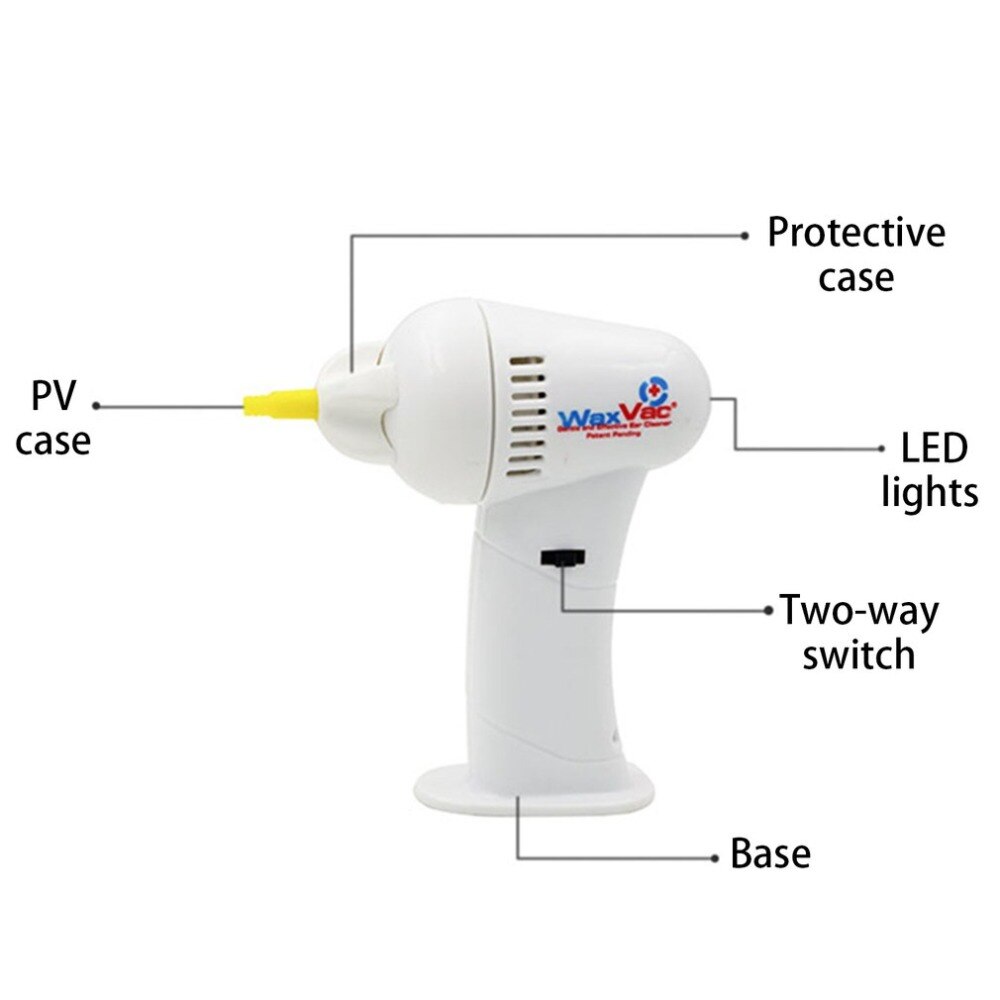 Painless Electric Ear Cleaner Cordless Ear Massage Cleaning Device Machine Vacuum Removal Kits Suction Safe Earwax Romover