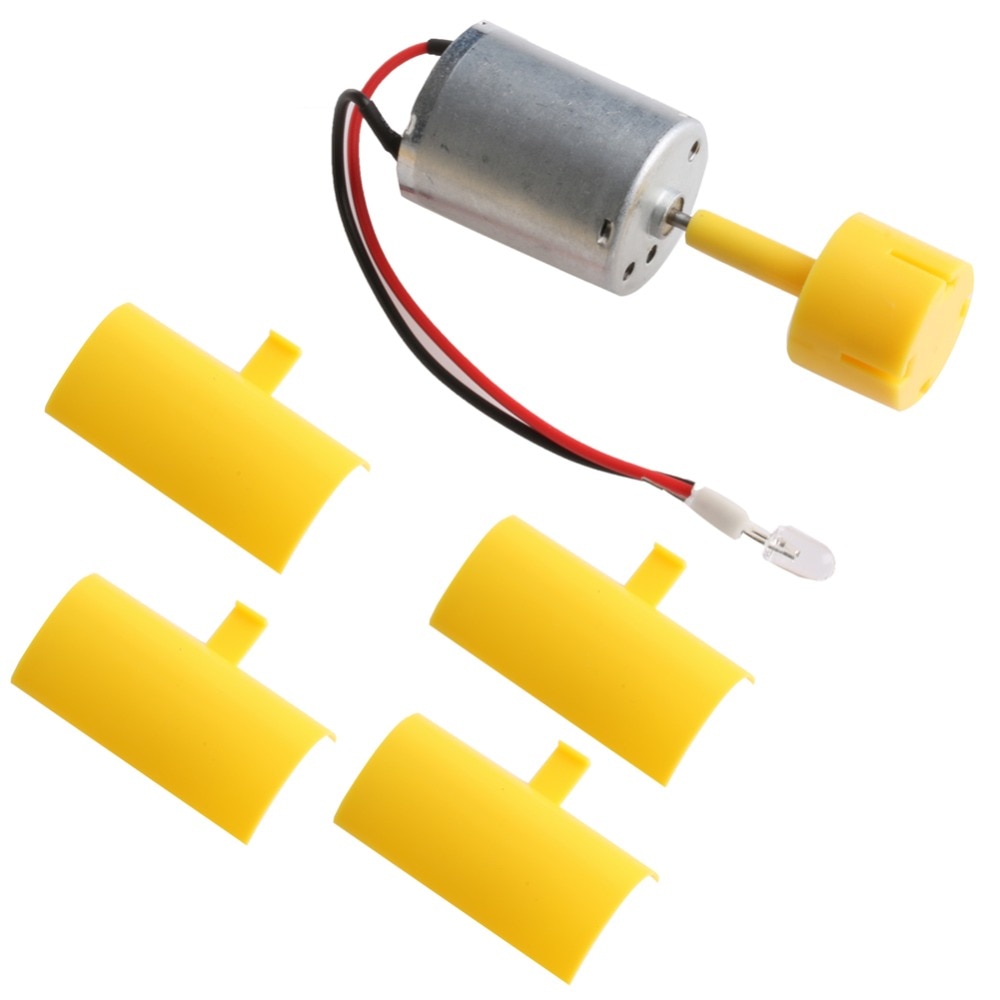 DC Micro Motor pequeñas luces LED eje Vertical aerogenerador cuchillas