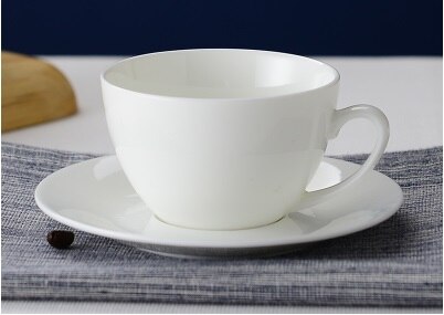 Pigment ceramic coffee set, coffee mug with plate, 150ML, logo printing is available for coffee shops