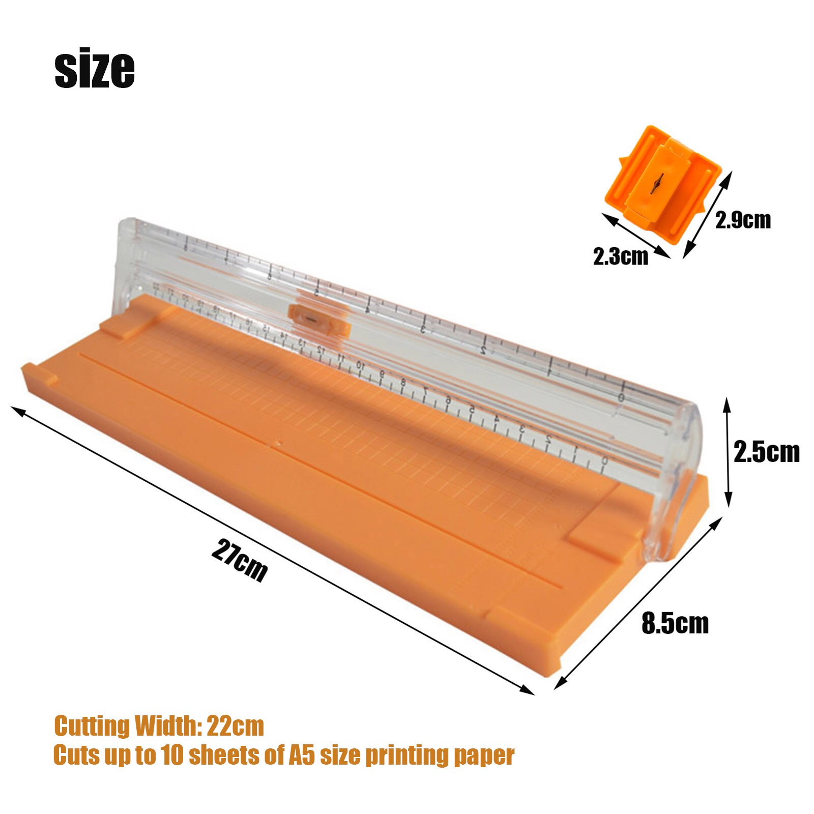 A4/A5 Precision Paper Photo Trimmers Cutters Guillotine with Pull-out Ruler for Photo Labels Paper Cutting Tool Durable