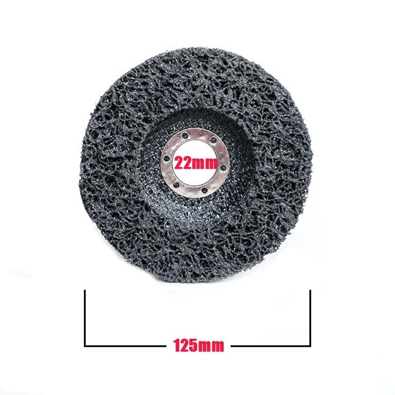 Sanding Wheel Stainless Steel Polishing Wheel Paint Rust Removal Grinding Disc For Angle Grinder Accessories 16/22mm Inner Hole: Black 22x125mm