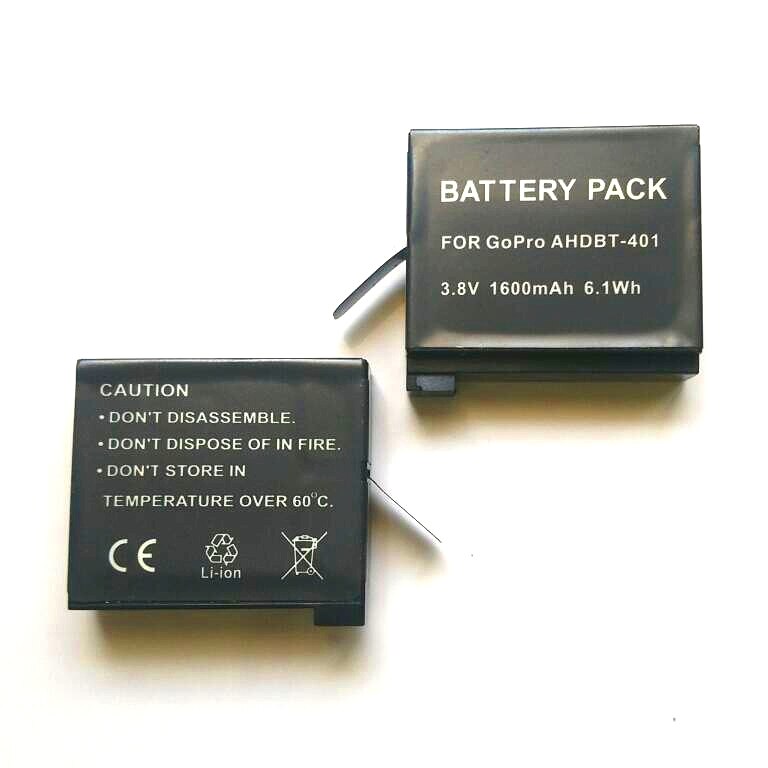 Voor Gopro Hero 4 Batterij 3.8 V bateria Hero 4 Batterij USB DUAL Charger battery case Voor Hero4 Zilver/ zwart Action accessoires