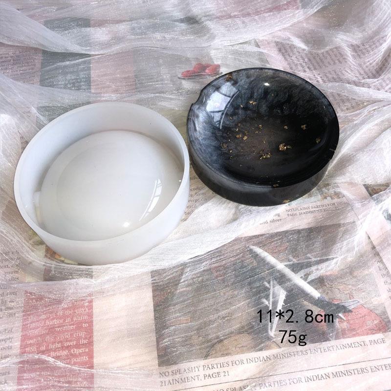 Diy kristallen epoxy spiegel asbak siliconen mal hars uv hars handgemaakte ambachtelijke mal vierkante/ronde container