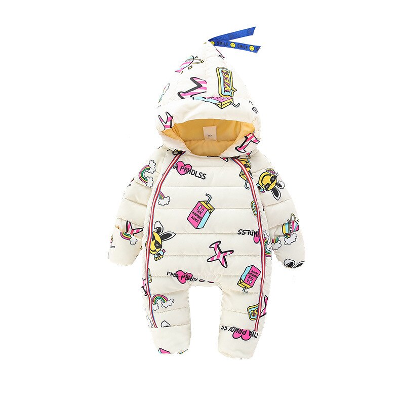 0-24M Russische Winter Snowsuit Jongen Baby Jas Outdoor Baby Kleding Meisje Jongens Kids Jumpsuit Warm kleding: 12m