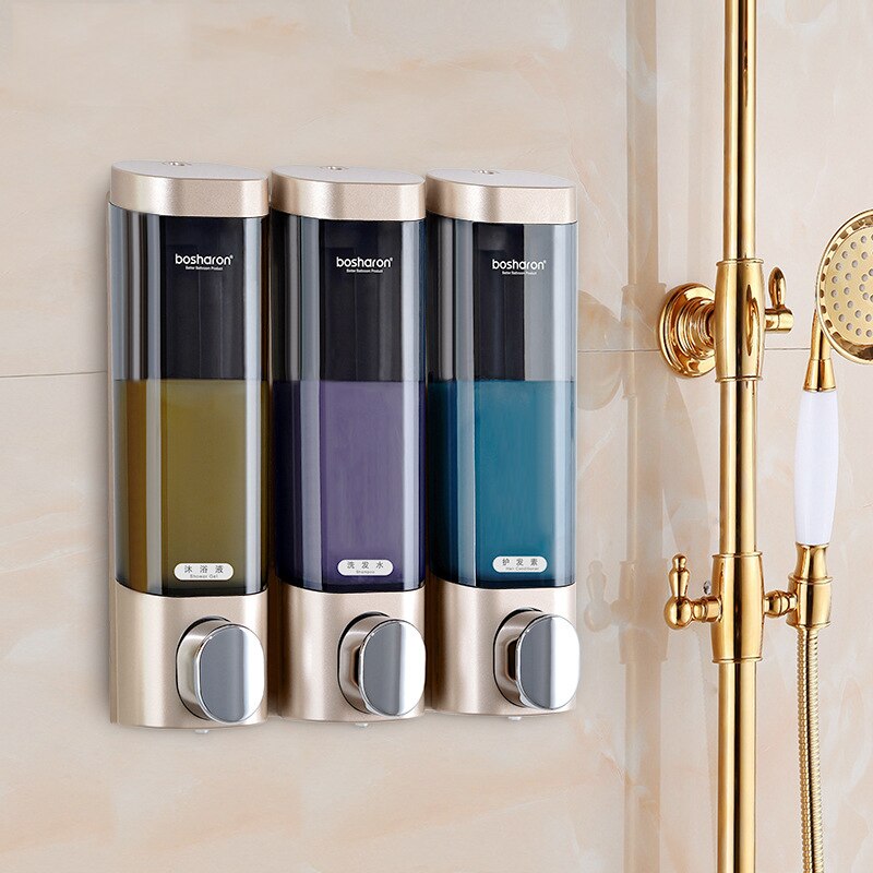 Wall-mounted Liquid Soap Dispensers Touch Bathroom Shampoo Dispenser For Shower Body Wash Kitchen Hand Sanatizer Container